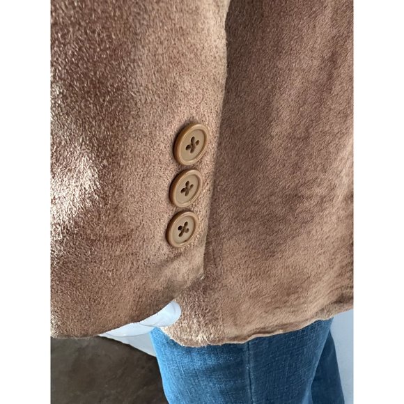 Jones NY Vintage Suede Jacket Tan 44R Leather - Picture 16 of 16